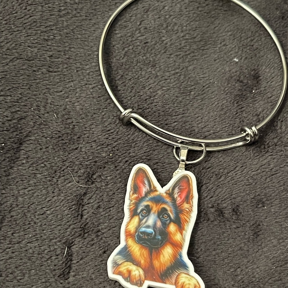 German Shepherd Dog Charm Bracelet